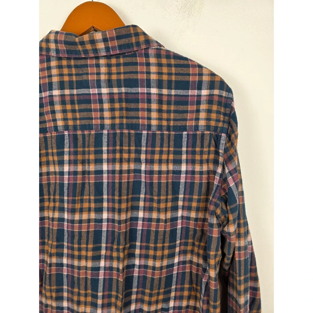 Pact Mens Plaid Button Shirt Long Sleeve‎ Cotton Casual Top Size Medium